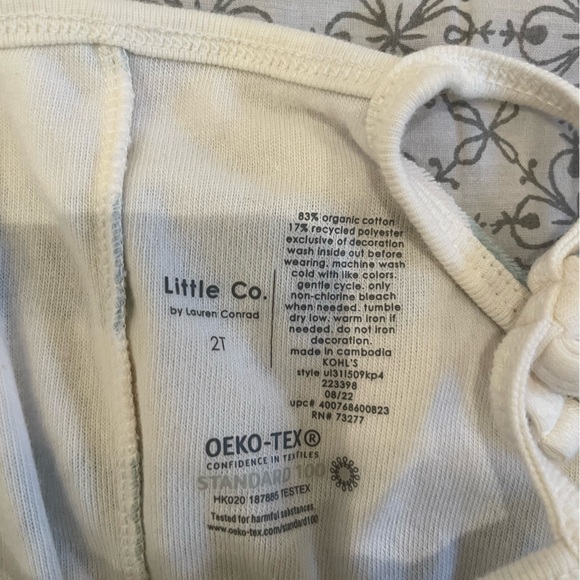 Little Co. Striped Terry Romper 2T - Picture 5 of 5